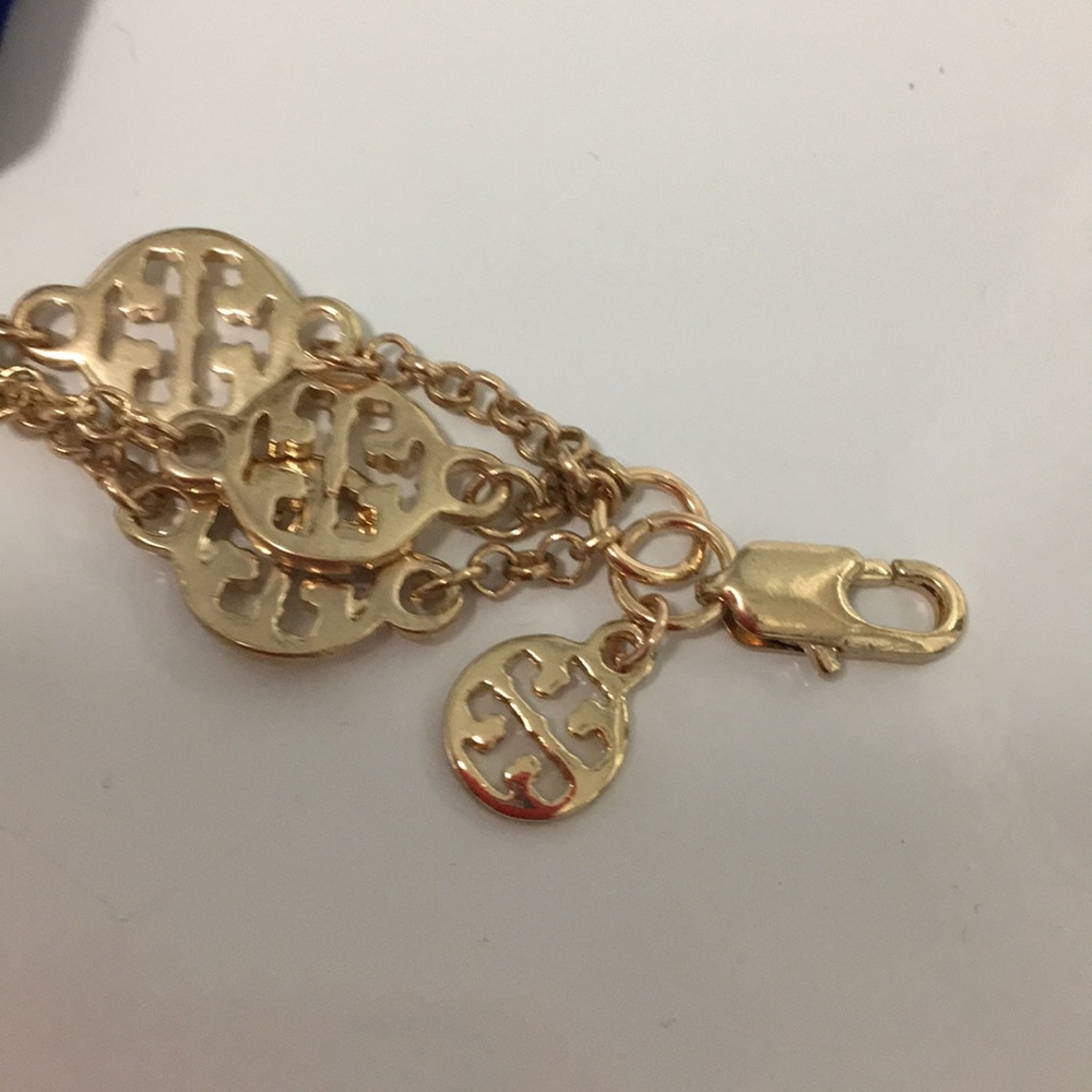 💐NWOT TORY BURCH MULTI STRAND LOGO BRACELET💐 - Picture 5 of 5